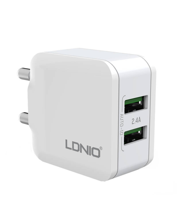 Wall charger  LDNIO A2201 2USB +  USB-C cable