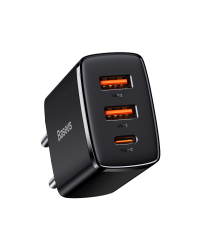 Baseus Сетевое зарядное устройство 2xUSB USB-C PD 3A 30W черная