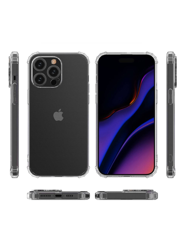 Anti shock силиконовый чехол Fusion 1.5 мм для Apple iPhone 15 Pro прозрачный