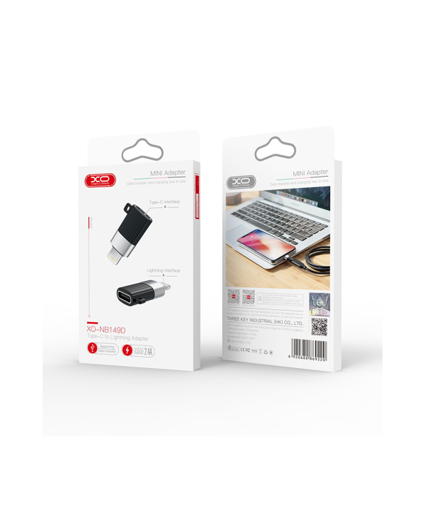 Дополнительное изображение книги «XO adapter NB149-D USB-C - Lightning black»