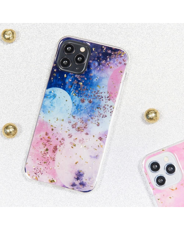 Силиконовый чехол Fusion Gold Glam Galactic для Iphone 13 Pro