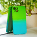 Fusion Neogradient case 3 силиконовый чехол для Samsung A145 Galaxy A14 4G | 5G зеленый голубой