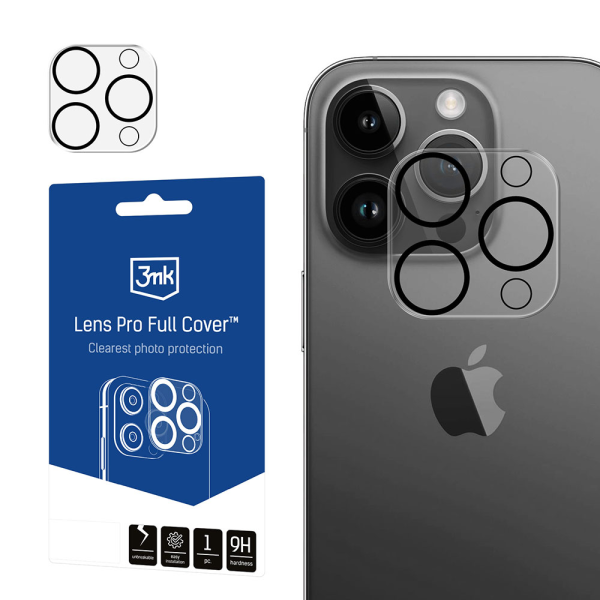 Apple iPhone 15 Pro|15 Pro Max - 3mk Lens Pro Full Cover Apple iPhone 15 Pro|15 Pro Max - 3mk Lens Pro Full Cover
