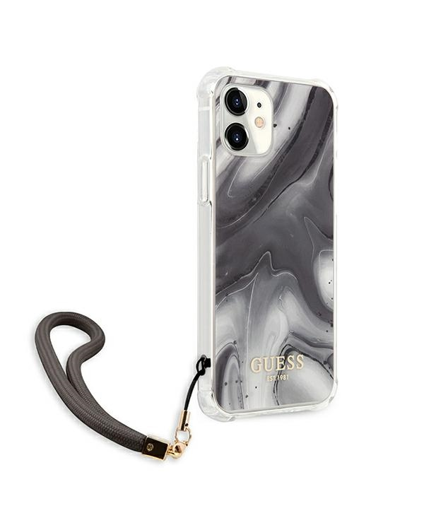 Guess GUHCP12SKSMAGR iPhone 12 mini 5,4" szary|grey hardcase Marble Collection
