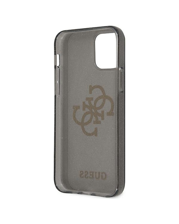 Guess GUHCP12LPCUGL4GBK iPhone 12 Pro Max 6,7" czarny|black hard case Glitter 4G Big Logo