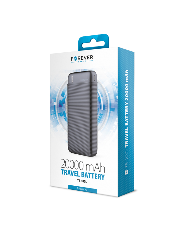 Дополнительное изображение книги «Forever power bank TB-100L 20000 mAh black»