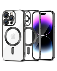 Tech-Protect MagShine Line MagSafe case for iPhone 15 Pro Max - black
