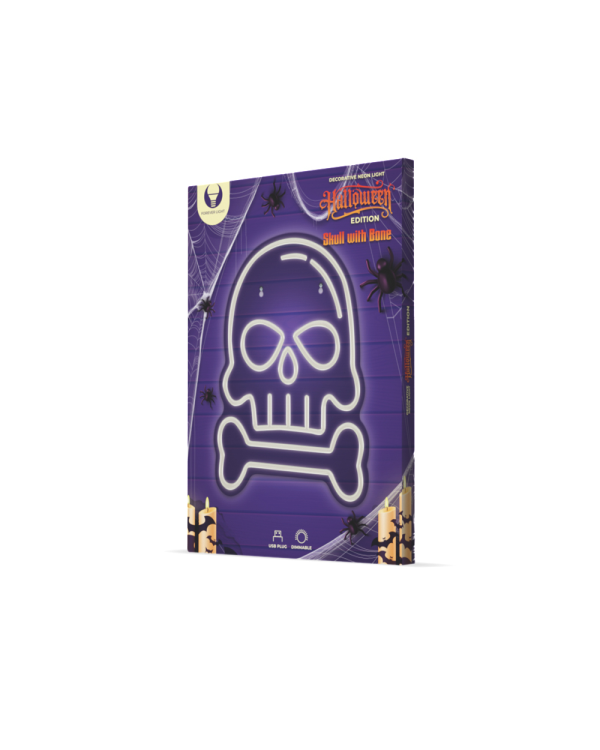 Неон PLEXI LED SKULL WITH BONE белый FPNE18 Forever Light