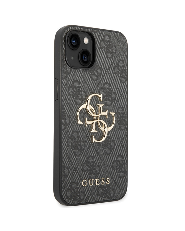 Guess GUHCP15S4GMGGR iPhone 15 6.1" grey hardcase 4G Big Metal Logo