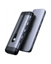 5in1 UGREEN CM287 Hub USB-C to HDMI, 2x USB 3.0, USB-C PD 3.0, RJ45 adapter (grey)