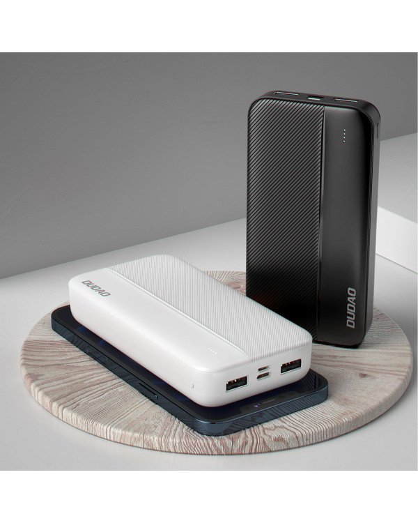 Dudao powerbank 20000mAh 2xUSB-A 10W black (K4S+)