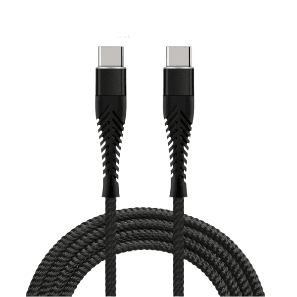 Кабель Fusion Fishbone USB-C - USB-C, 65 Вт / 3А / 1,5 м, черный Кабель Fusion Fishbone USB-C - USB-C, 65 Вт / 3А / 1,5 м, черный