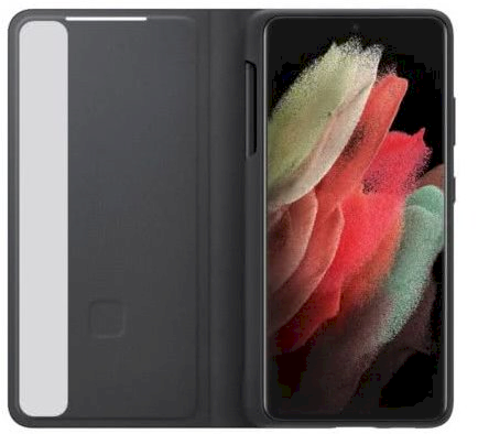 Обложка книги «EF-ZG99PCB Samsung Clear View Cover + Pen EF-ZG99P for Galaxy S21 Ultra Black»