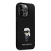 Karl Lagerfeld Liquid Silicone Metal Ikonik Case for iPhone 15 Pro Black