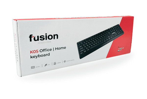 Клавиатура Fusion K05 USB черная (ENG | RUS)