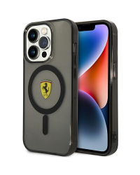 Ferrari FEHMP14XURKK iPhone 14 Pro Max 6.7" czarny|black hardcase Translucent Magsafe