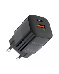 Choetech Fast USB Wall Charger USB Type C PD QC 33W black (PD5006)