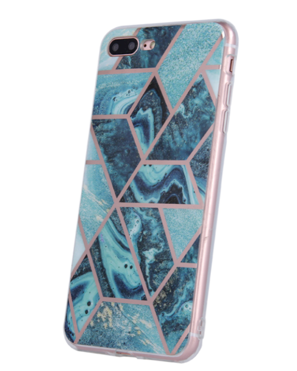 Fusion Geometric Marble Силиконовый чехол для Apple iPhone 7 / 8 / SE 2020 Зеленый