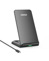 Choetech Qi wireless charger 10W phone stand + USB cable - micro USB black (T524-S)