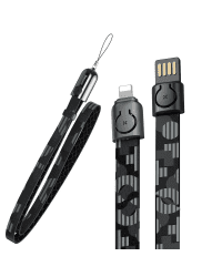 Baseus Gold Collar lanyard Data Cable USB For Lightning 2.4A 85cm Pop Black (CALJL-BP1)