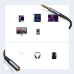 Joyroom stereo audio cable AUX 3.5 mm mini jack (male) - mini jack (female) 1.2 m black (SY-A09)