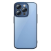 Baseus Набор из прозрачного чехла с блестками и закаленного стекла для iPhone 14 Pro Max (синий)