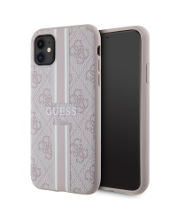 Guess GUHMN61P4RPSP iPhone 11 | Xr różowy|pink hardcase 4G Printed Stripes MagSafe
