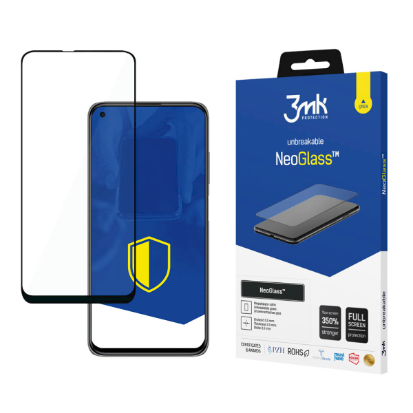 Обложка книги «Xiaomi Redmi Note 9 5G Black - 3mk NeoGlass™ screen protector»