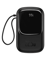 Powerbank Baseus Qpow PRO with cable, 20000mAh, 22.5W (Black)