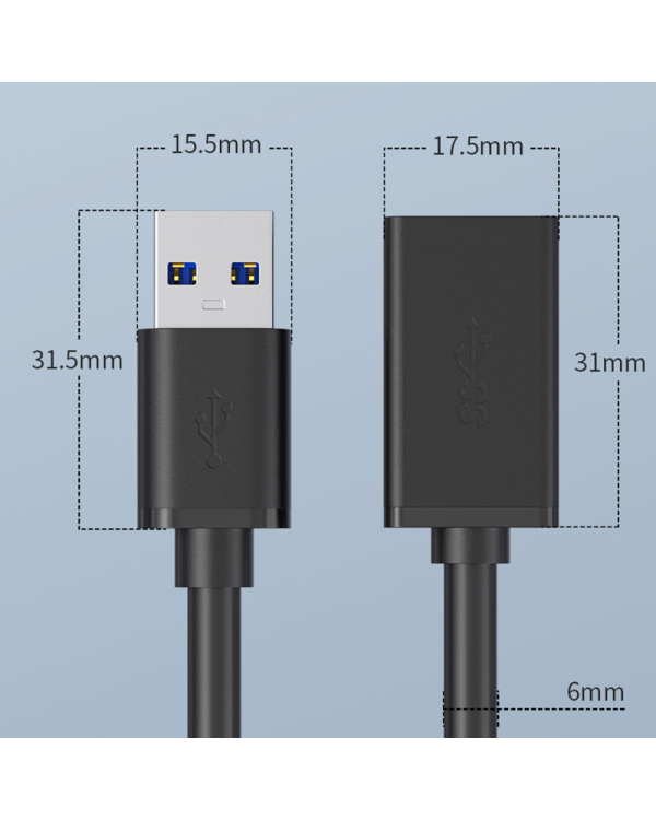 Дополнительное изображение книги «Extension cable - USB to USB 3.0 - 3 metres black»