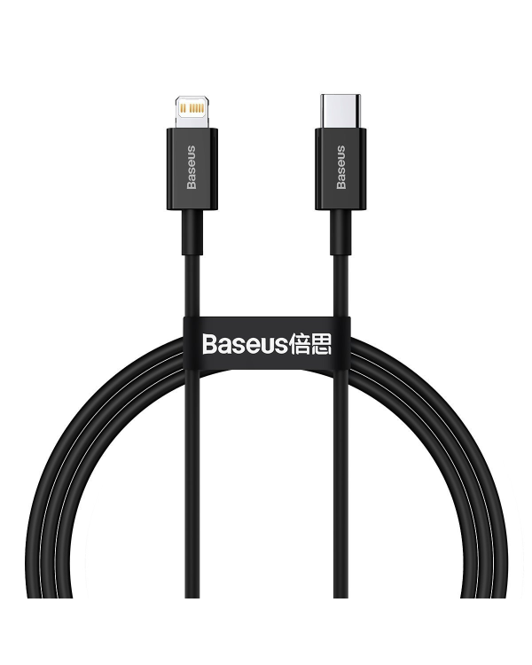 Baseus Superior Series Cable USB-C to iP, 20W, PD, 1m (black)