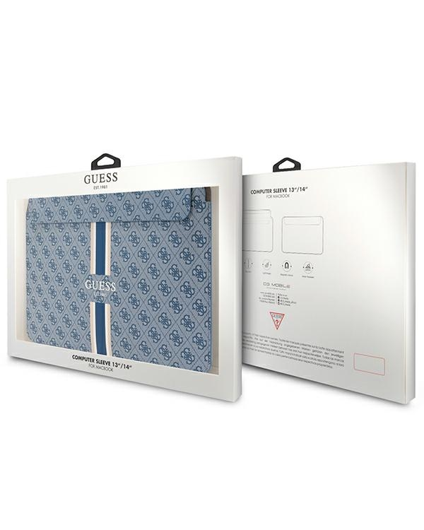 Guess Sleeve GUCS14P4RPSB 14" niebieski| blue 4G Printed Stripes