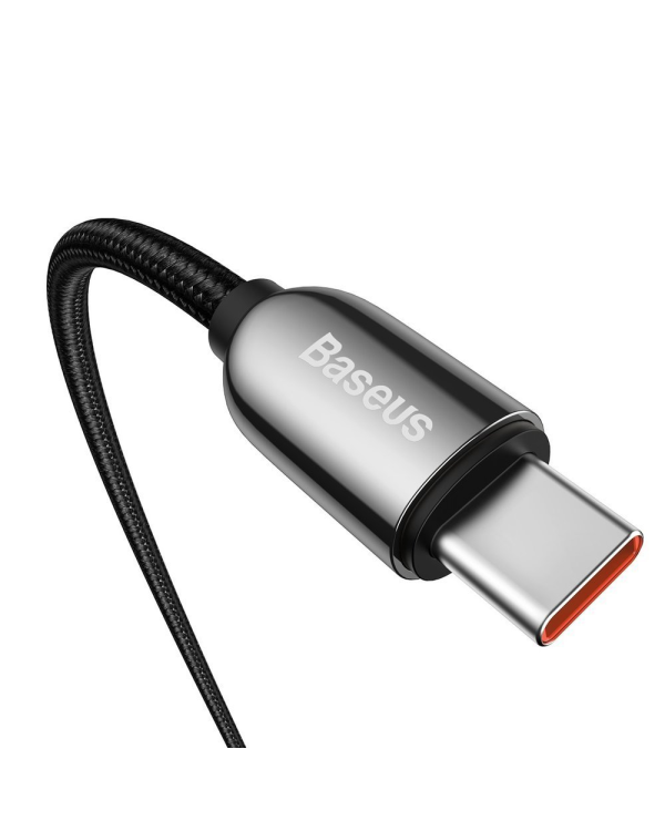 Baseus USB Type C cable - USB Type C 100W (20V | 5A) Power Delivery with display screen power meter 2m black (CATSK-C01)