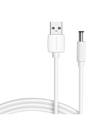 Кабель питания USB к DC 5,5 мм 1,5 м Vention CEYWG белый