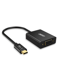Choetech One-way cable Adapter USB Type C (Male) to VGA (Female) black (HUB-V01)
