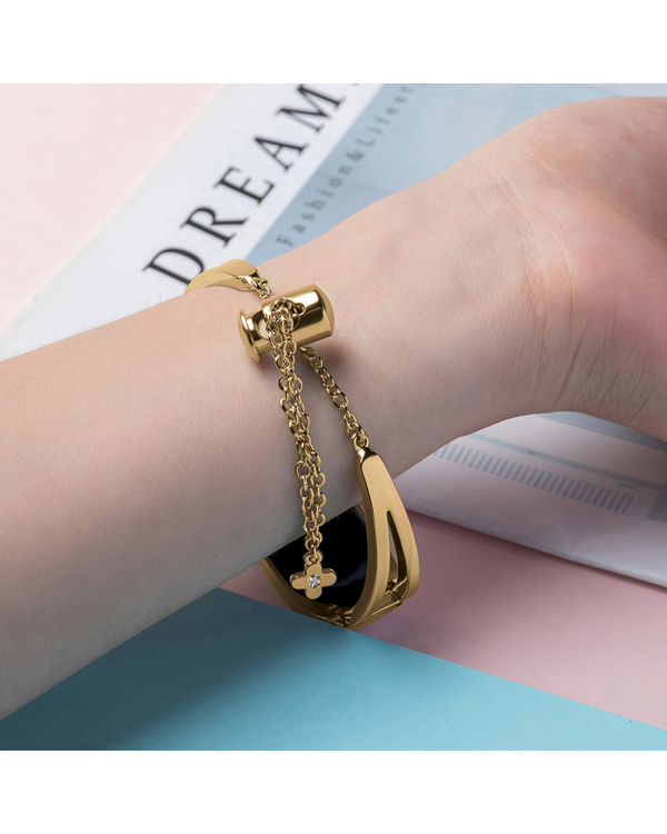 Fusion Metal Bracelet ремешок для часов Xiaomi Mi Band 3 / 4 / 5 / 6 золотой