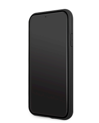 AMHCN61DOLBK AMG Leather Big Stamped Logo Hard Case for iPhone 11 Black