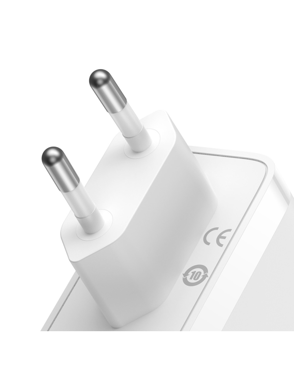 Baseus GaN5 Pro wall charger 2xUSB-C + USB, 140W (white)