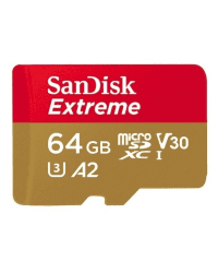 Memory card SanDisk Extreme microSDXC 64GB 160/60 MB/s A2 C10 V30 (SDSQXA2-064G-GN6AA)