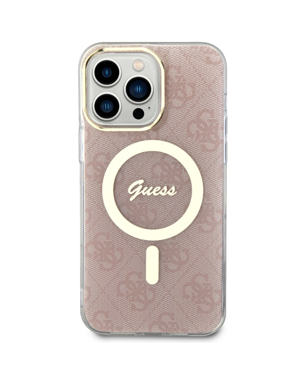 Guess GUHMP13XH4STP iPhone 13 Pro Max 6.7" różowy|pink hardcase 4G MagSafe