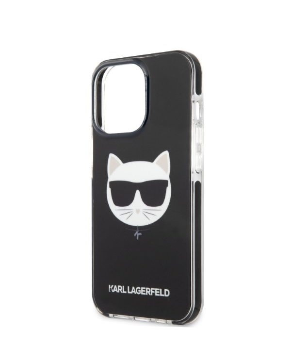 Karl Lagerfeld TPE Choupette Head Case for iPhone 13 Pro Black