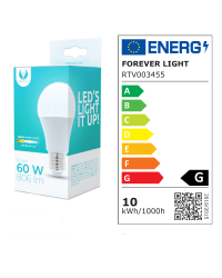 Светодиодная лампа Forever Light E27 A60 10W 230V 3000K 806lm