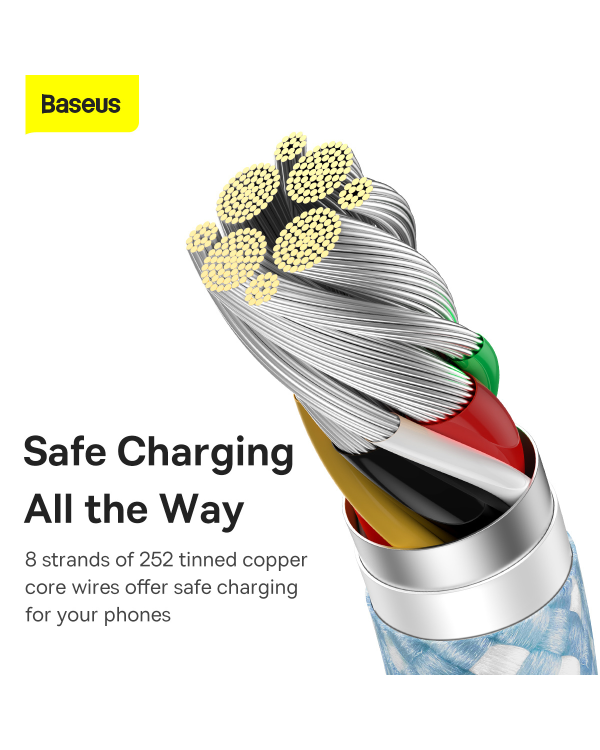 Кабель USB Baseus Dynamic Series - USB Type C 100W 1m синий (CALD000603)