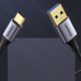 Дополнительное изображение книги «Ugreen US187 USB3.0 A|M to USB-C|M 2M Cable with Dark Gray Aluminum Sheath Black»