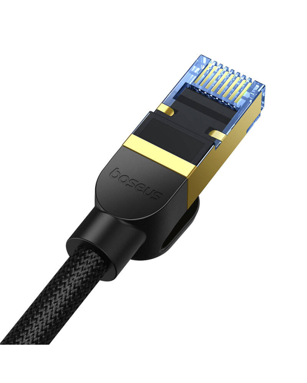 Braided network cable cat.7 Baseus Ethernet RJ45, 10Gbps, 2m (black)