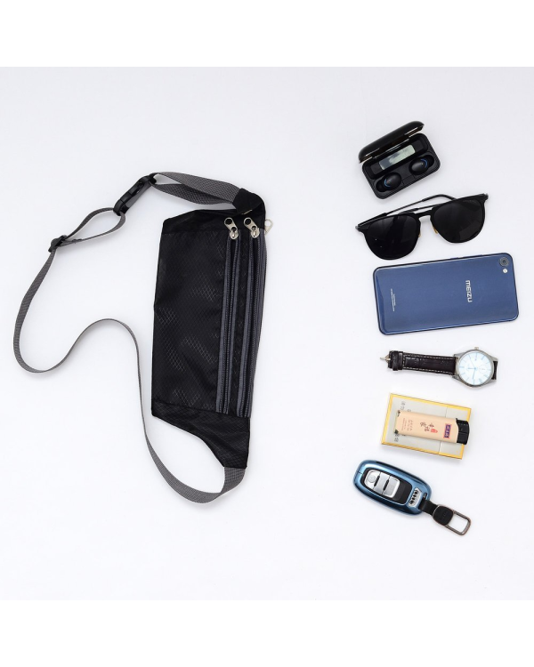 Ultimate Running Belt with headphone outlet  black