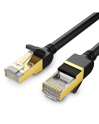 UGREEN NW107 Ethernet RJ45 Round network cable, Cat.7, STP, 3m (Black)