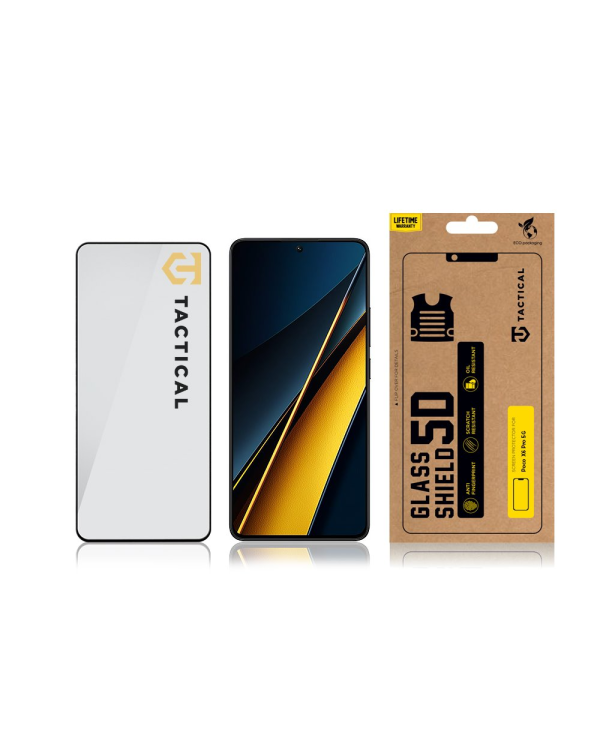 Дополнительное изображение книги «Tactical Glass Shield 5D for Poco X6 Pro 5G Black»