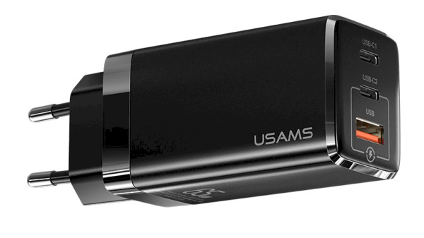 Обложка книги «USAMS T33 GaN 65W Mini Fast Charger + SJ406 U43 C to L Cable Black»