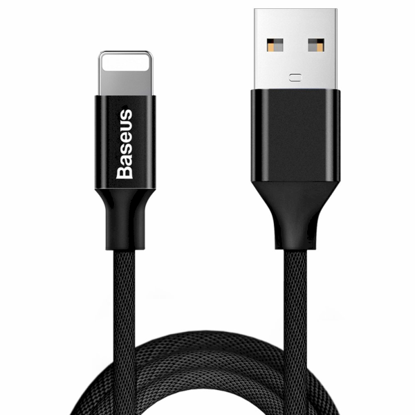 Обложка книги «Baseus Yiven USB / Lightning Cable with Material Braid 1,8M black (CALYW-A01)»